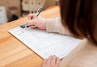 カウンセリング中の写真